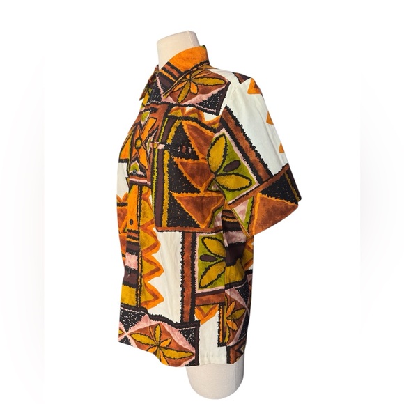 RARE Vintage Malihini Multicolor Geometric Print Shirt. - Picture 3 of 5